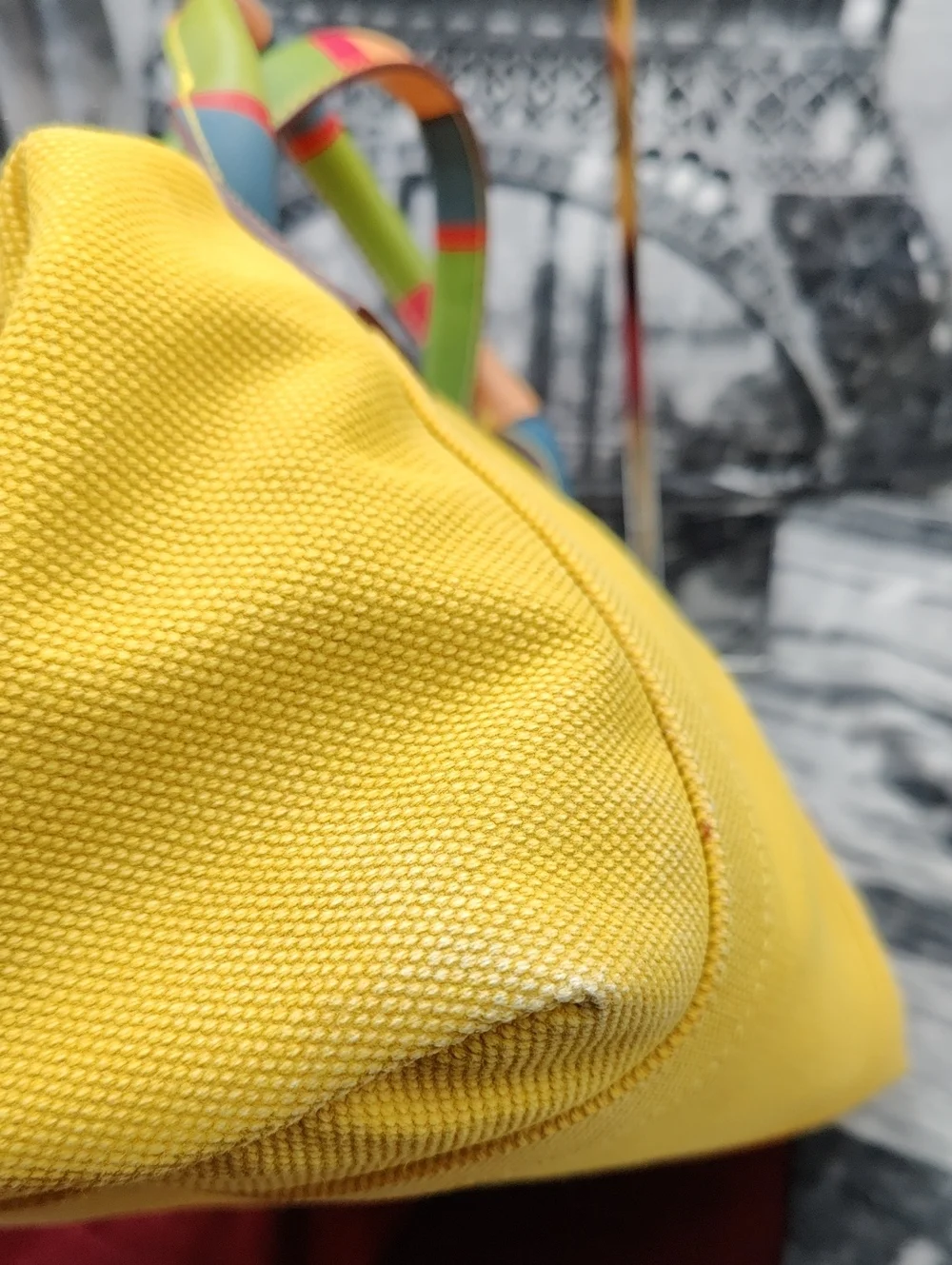 Dooney & Bourke Yellow Canvas Y2K Satchel